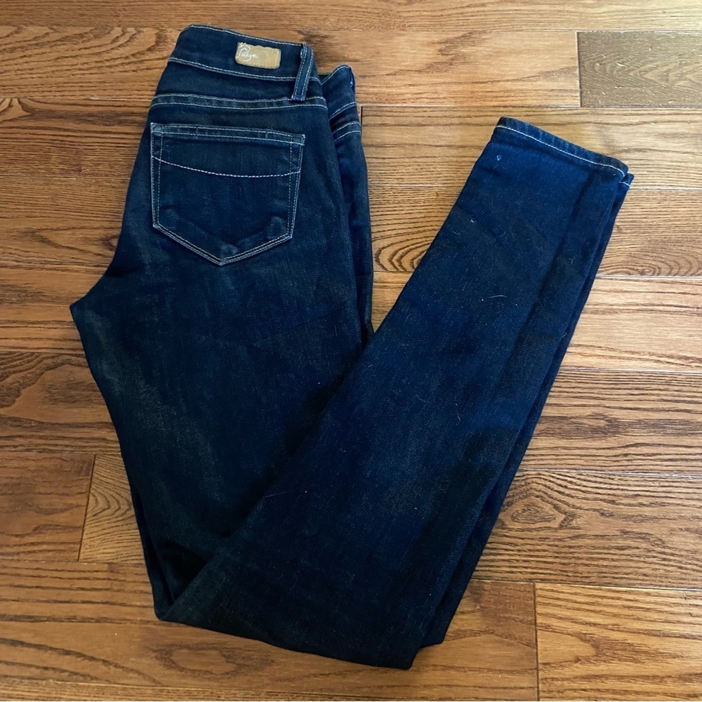 🛍️3/$30 Paige Verdugo Jeggings women’s dark blue wash size 24